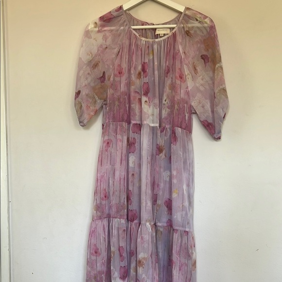 MELLODAY Pink Puff Sleeve Mini Dress (Missing inner dress) - Picture 3 of 16